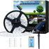 Solar Led Strip Lights Outdoor, 20ft 336LED Solar Rope Lights Self-Adhesive Waterproof,