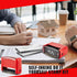 Fulmoon 2 Pieces Self Inking Rubber Stamp, Personalized DIY Stamp Kit with Black Ink for Office Supplies