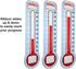 Global Printed Products Fundraising Thermometer Chart Goal Tracker, Dry Erase Wall Mounted Thermometer, Giant Sales