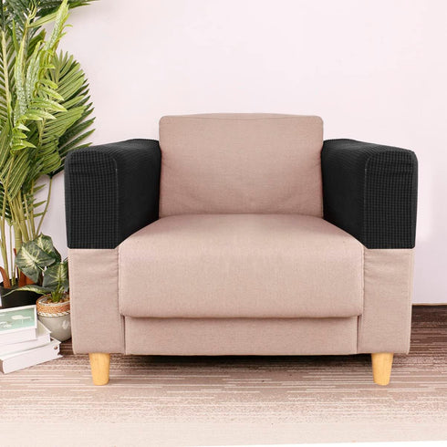 SUPVOX 2pcs Sofa armrest slipcover Leather armrest Covers Sofa Couch arm Covers Elastic armrest Cover Furniture armrest Protectors Furniture armrest Covers Green headrest Office Chair by SUPVOX