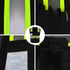 Security Vest for Security Guard, Safety Vest with Pockets, Reflective Work Wear with Zipper, High Visibility apparel