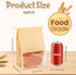 50 10.2 6.3 5.1 Inches Packaging Pcs Bread Bags for Homemade Bread Sourdough, * * Bakery Bags with Window Reusable Tin