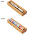 mDesign Slim Wooden Bamboo Drawer Organizer, 12" Long Stackable Storage Box for Desk Drawers and Cabinets