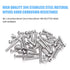 DYWISHKEY 360 Pieces M3 Stainless Steel 304 Hex Button Head Cap Bolts Screws and Nuts Kit