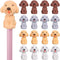 STOBOK Animal Pencil Erasers Toppers, 40pcs Cute Mini Erasers for Kids, Dog Pencil Top Erasers