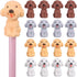 STOBOK Animal Pencil Erasers Toppers, 40pcs Cute Mini Erasers for Kids, Dog Pencil Top Erasers