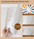 Spiral Notebook Journal, 8.5” x 11” A4 Large Pink Notebooks, College Ruled Lined Journal for Note Taking
