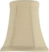 Aspen Creative 30012-2A, 2-1/2" 4" 5" Set 2 Bell Clip-On Chandelier Lamp Shade, Butter Crme, Top x Bottom x Slant
