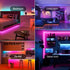 100 44 FT LED Lights For BedroomWith Key Infrared Remote Control And Bluetooth Application Smart LED Strip Lights