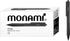 MONAMI FX 153 Retractable Ballpoint Pen, Medium Point (1.0mm), Smudge-Free Ultra Smooth F5 Ink, Black, 12-Count