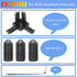 4Set 3030 Solid Connector 3-Way End Corner Bracket with M6x8mm Screws for Black Aluminum Extrusion Accessories