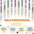 Sinmoe 100 Pcs Bible Verse Pencils, Colorful Religious Christian Motivational Gifts for Kids