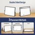 Loukin 17"x12" Magnetic Desktop Dry Erase Calendar with Stand, Reusable Planner Schedule for Desk, Office, Classroom