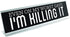 WELLSPRING "I'm Killing It" Funny Acrylic Desk Sign - Witty Office Gift for Boss & Co-Workers, 8x2 Freestanding