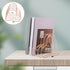 Abaodam Retractable Metal Bookend Desk Organizer Rose Gold Heart Design Multi-Function Office Student Book Holder