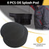 Kytree 6Pcs 15" (6, Round Oil Drain Splash Pad, No Splatter Oil Splash Pad Heat-Resistant Fits Most Oil Drains Anti