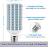 LED Corn Light Bulb, 500W Equivalent, 60W, 6000 Lumen, 6500K E39 Mogul Base, Cool Daylight White for Large Areas