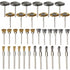 Rocaris 36Pcs Brass Steel Wire Brush Polishing Wheels, Full Kit for Rotary Tools
