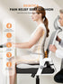 QEGOON Tailbone Office Chair Seat Cushion for Long Sitting Workers - L-Shaped Ergonomic Memory Foam with Support