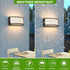 Modern Aluminium Wall Mount Lamp,Waterproof Outdoor Black Sealed Step Lighting Transmission Exterior Sconce Classic LED
