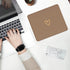 Seorsok Square Aesthetic Cute Heart Mouse Pad,Office Home Personalized Mouse Mat Design,Waterproof Funny