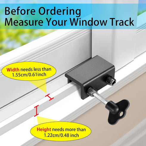 Locks,4 Pack ZRFCXE Window Sliding Window Locks with Key for Vertical & Horizontal Sliding Windows Doors,Easv