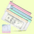 Sorcristy 4-Piece Set, 8.4 4.1 Inch, Multi-Purpose Money Pouch Cash Envelopes Small Zipper Pouches, Mesh Bags