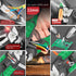 LAOA Needle Nose Pliers, 9-in-1 Electrician Wire Stripper Tool for Clamping, Tightening, Cutting Cables