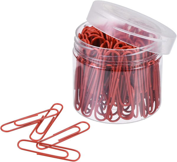 MECCANIXITY Paper Clips, Medium Size 2 Inch, Vinyl Coated to Prevent Tearing Pages, 100 Count for Office