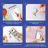 Soul Mama Budget Binder with Cash Envelopes, Holographic Prism Money Organizer, A6 Binder with Rose Gold Stickers