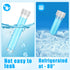100 Pcs 10ml Plastic Test Tubes with Lids - Clear Storage Tubes with Silicone Sealing Ring for Science Experiments
