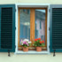 7-Inch (4-Pcs, Black Leaf Shaped Shutter Tieback, Decorative Shutter Holder with Installation Hardware, Exterior