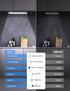 Display,3 Temps&Dimmable counter 68 Closet Light(2 Pack) Under Cabinet Lighting with LED Numeric Color lights, Under