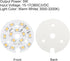 5W 120lm 3000-3200K 40mm 15-17VDC Bulb 5Pcs MECCANIXITY COB LED Light Chip Bead Energy Saving for Spotlight Floodlight