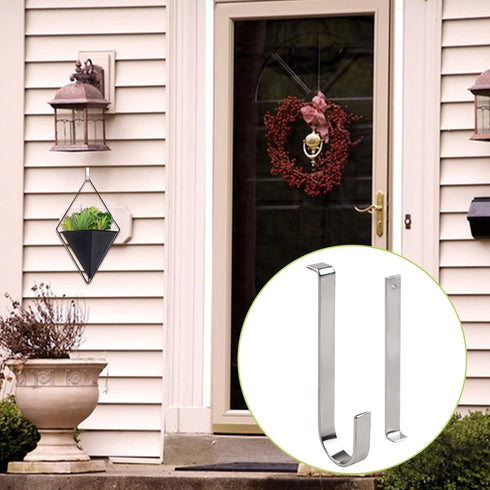 Vinyl Siding Hangers, 10PCS Heavy Duty Stainless Steel Low Profile Hooks, No Damage No Drill for Home Decor