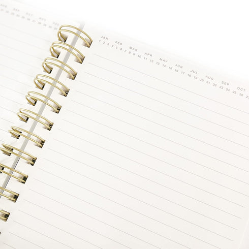 Graphique Designer Notebooks, Hanging Flower Garden, Spiral Bound Writing Journals with 160 Ruled Pages