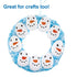 FX626 Pack 10, Baker Ross Snowman Plastic Eggs - of Christmas Party Bag Fillers for Kids