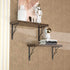 8 Inch 4 Packs Mocomax Decorative Shelf Brackets, Heavy Duty Floating Shelves, Wall Mount Shelving Bracket, Hardware L
