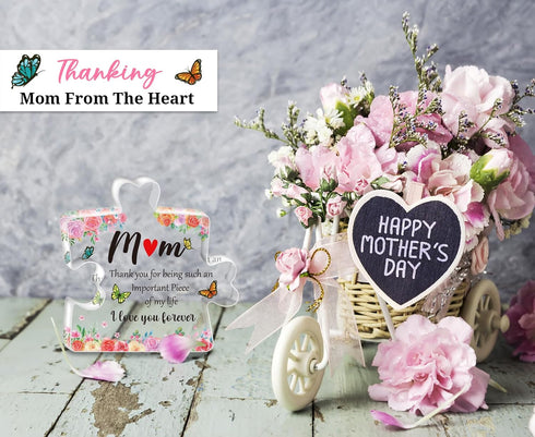 Personalized Acrylic Puzzle Piece Gift for Mom - Perfect for Birthdays & Mother's Day
