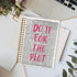 Trendy Positive Affirming Notebook Journal, Do It for The Plot Spiral Notebook, Retro Newspaper Aesthetic Hardcover Notebook Spiral Bound Writing Journals for Schools Classrooms 5.5x8.3 by FLVGE