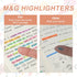 6 Pack PATIKIL Fluorescent Yellow Highlighters, Gel High Lighters No Bleeds Highliters Pens Wax Crayon Neon Clear View