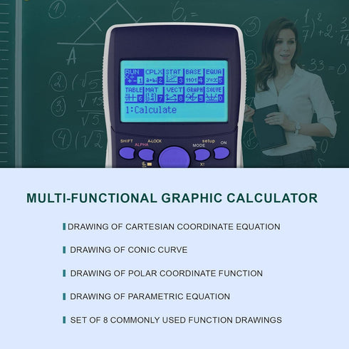 IPepul Graphing Calculator, 10 Modes Scientific Calculators for School Supplies, Students, College, Teachers