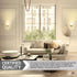 4.5 Inch 60W E26 (Bulb Diodesy- Vintage Wall Sconce Tulip Glass Shade Fixture Max Socket Not Included) Modern Flower