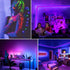 33ft/10M Set 600 12V Dimmable SMD2835 Upgraded LED Black Light Strip with Remote, LEDs, Self-Adhesive Black Light