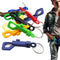 BRBASAP 10 Pack Plastic Snap Hook, 6.5mm Rotary Cord Clips with Split Keychains O-Ring for Outdoor Camping