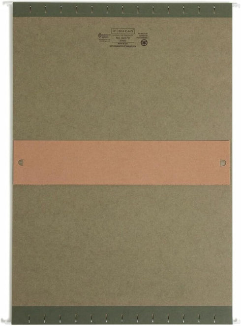 Box Bottom Hanging File Folder, Smead, 3" Expansion, Legal Size, Standard Green, 25 per Box