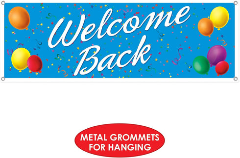 Beistle Welcome Back Banner Sign