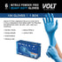 Volt Large 100 Ct. 6 Mil Blue Nitrile Disposable Gloves - Food Safe Disposable Gloves, Disposable Cleaning Gloves, Micro Textured Gloves for Enhanced Grip, Latex Free Gloves