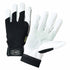 IRONCAT 86550 Heavy-Duty Goatskin Palm Gloves, Large, Reinforced Palm and Thumb, Spandex Back, White