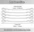 PUSNMI 2mm 12inch 10 Packs Stainless Steel Cable with Loops, Vinyl Coated Wire Rope Lanyard Lock Security Chains